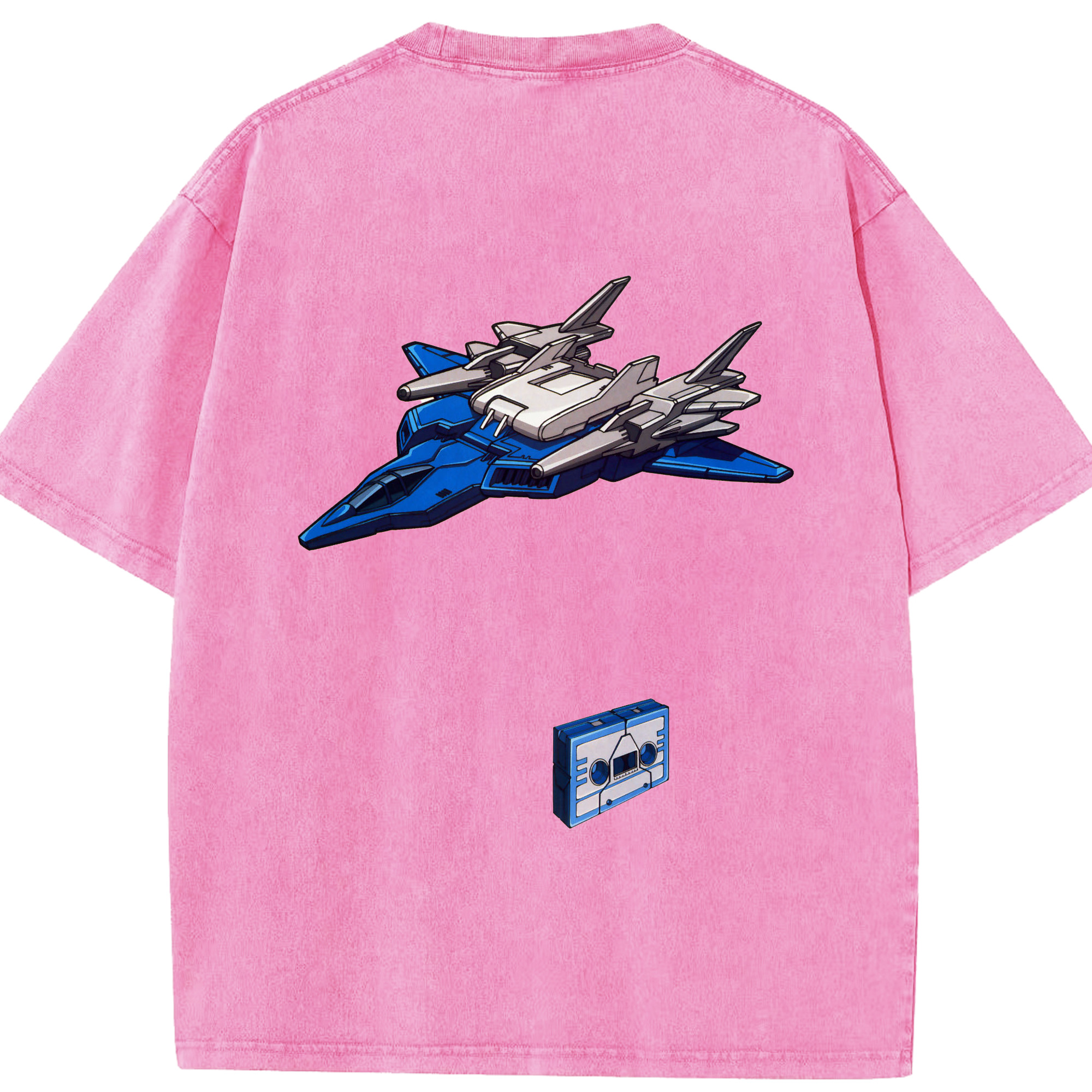 （画像用）  綿100% ヴィンテージ風 半袖Tシャツ（背面プリント）